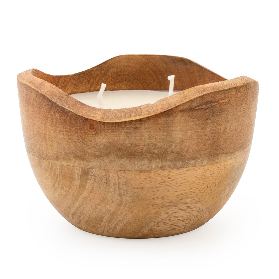 CANDLELIGHT ROUND WOODEN CANDLE 225G