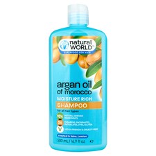 Natural World Argan Oil Shampoo 500Ml