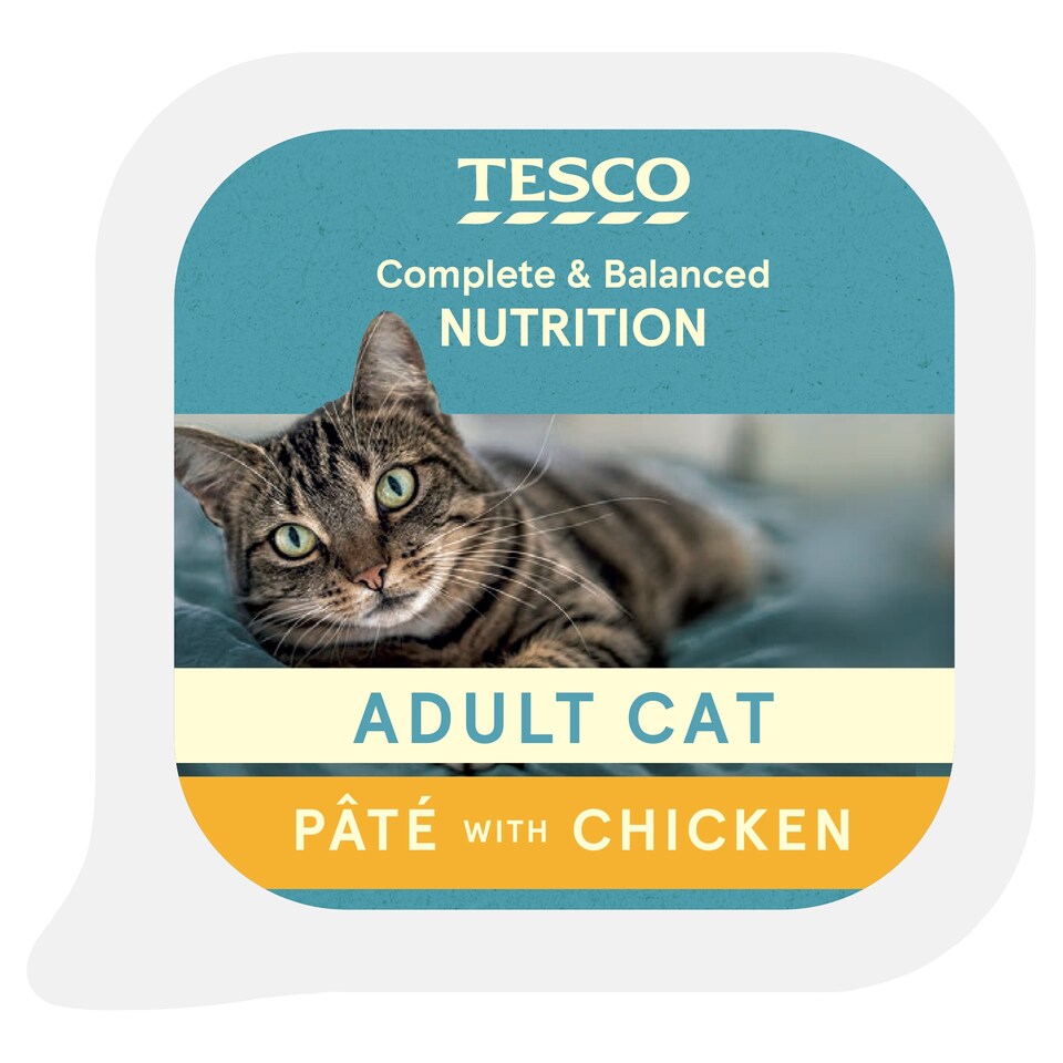 image 1 of Tesco Adult Cat Pate with Chicken 100g