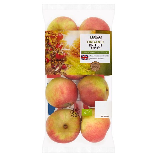 Tesco Organic British Apples Approx 4 Tesco Groceries