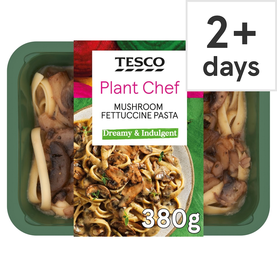 Tesco Plant Chef Mushroom Fettucine Pasta 380g