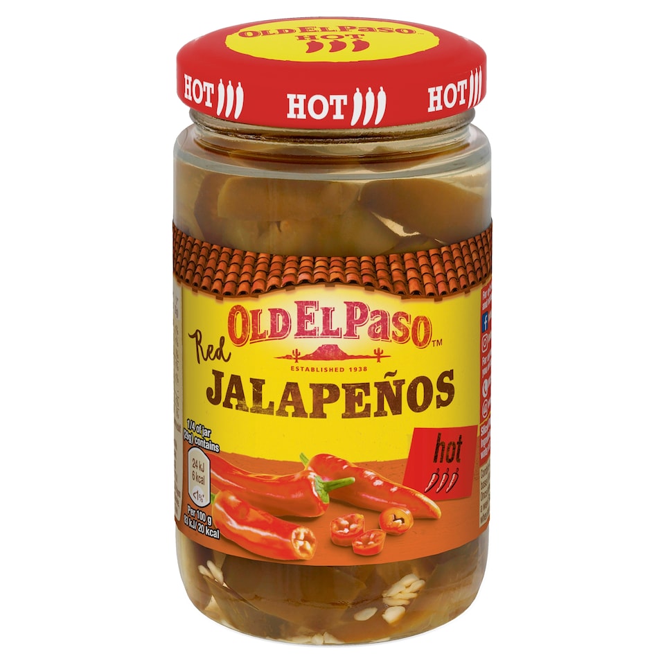 image 1 of Old El Paso Sliced Red Jalapenos 215G