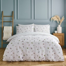 Silentnight Refresh Seersucker Floral Duvet Set King