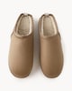 image 2 of F&F Faux Suede Mule Slippers in Tan