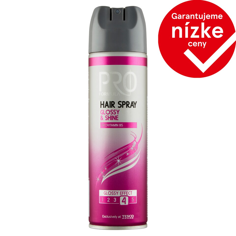 Tesco Pro Formula Glossy & Shine Hair Spray 250 ml