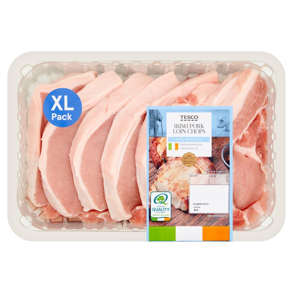 Tesco Irish Pork Loin Chops 1.04Kg