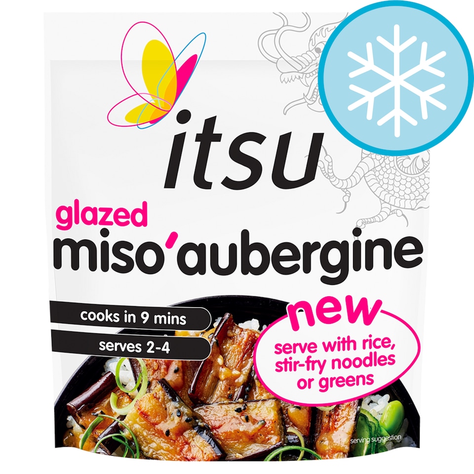 itsu glazed miso aubergine 330g
