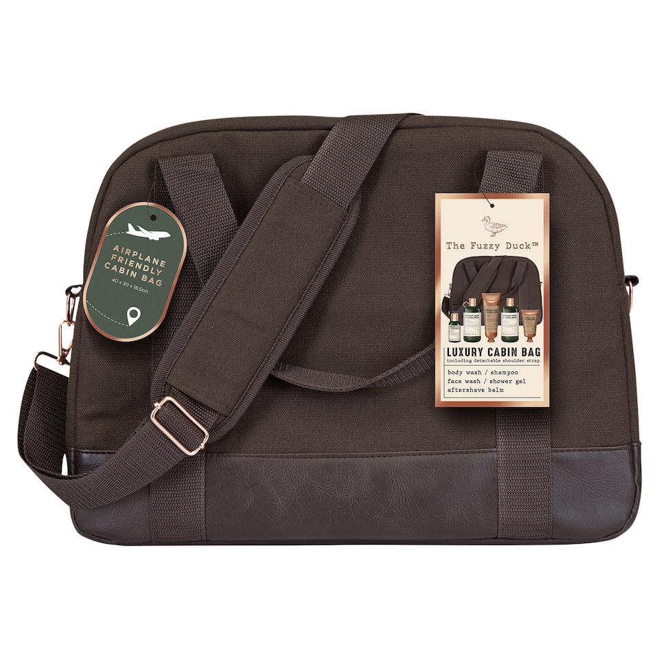 image 1 of Baylis & Harding The Fuzzy Duck Bergamot, Hemp & Sandalwood Men's Travel Essentials Cabin Bag Gift Set
