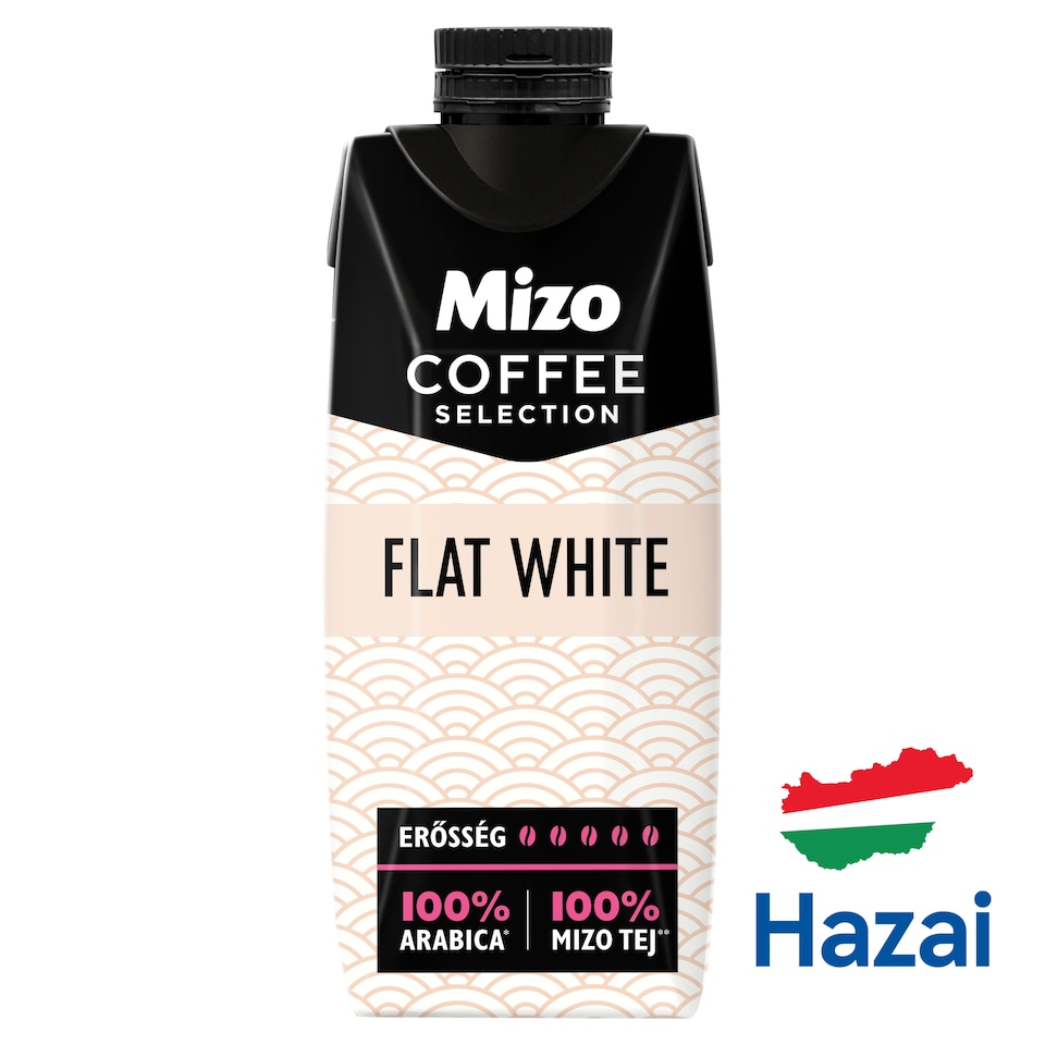 Mizo Coffee Selection Flat White UHT Low-Fat Coffee Milk Drink 250 ml