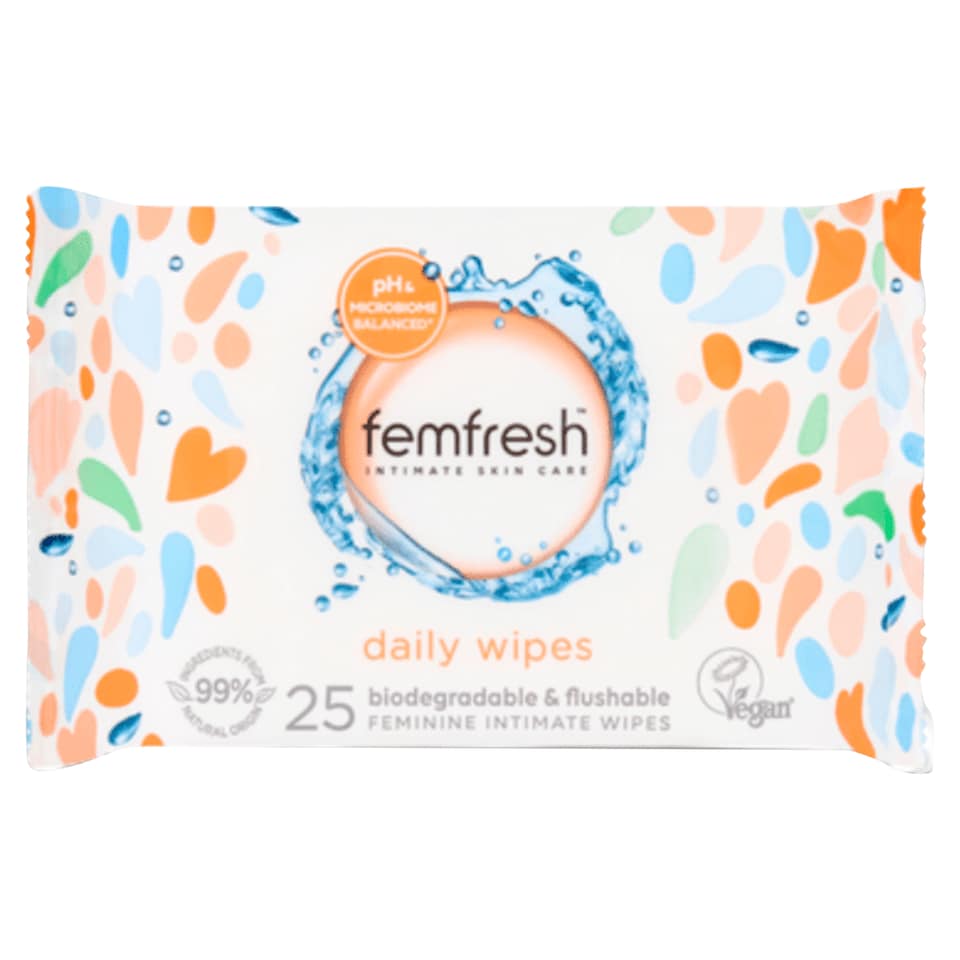 image 1 of Femfresh Intimate Wipes 25 Pack