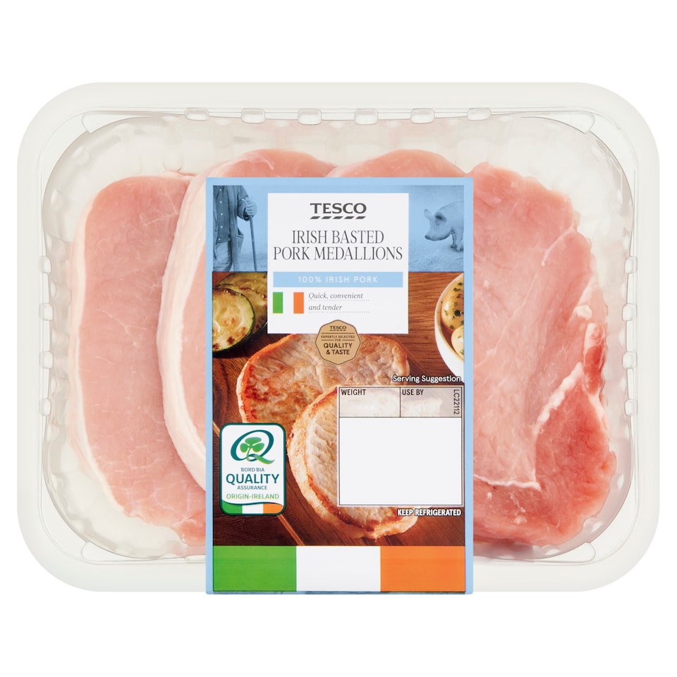 Tesco Irish Basted Pork Medallions 400g 