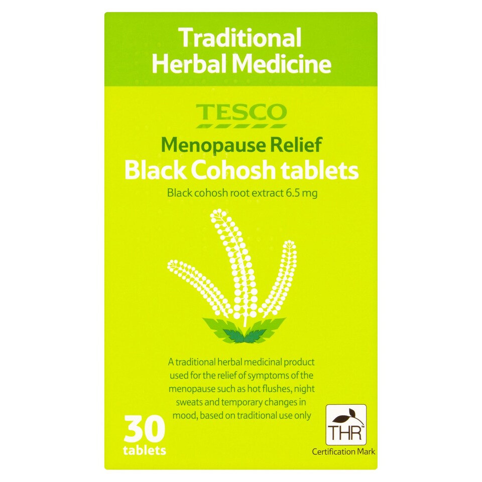 TESCO BLACK COHOSH x 30