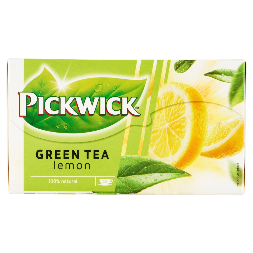Obrázek 1 pro produkt Pickwick Zelený čaj aromatizovaný s citronovým oplodím 20 x 2g (40g)