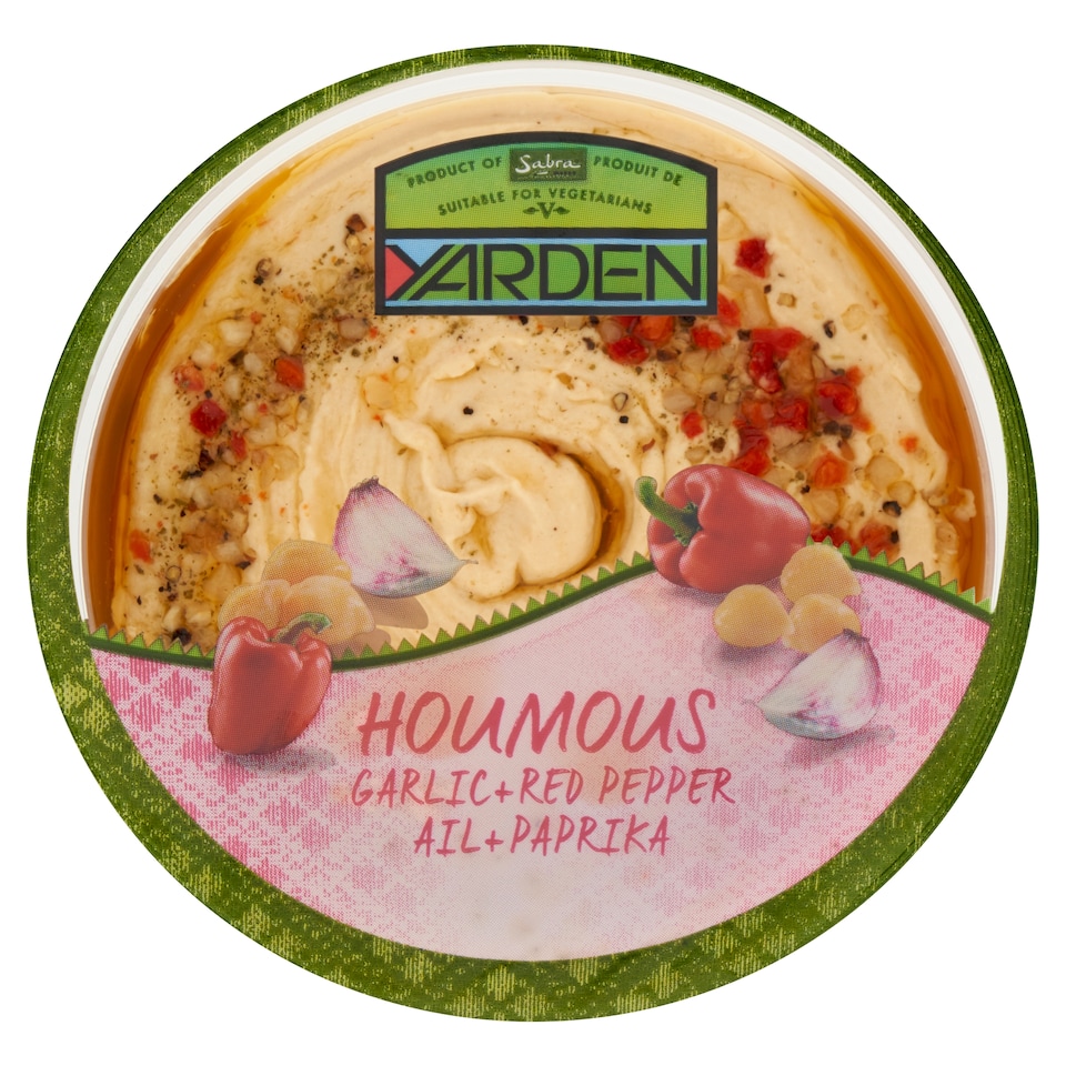 Yarden Houmous Garlic & Red Pepper 250G