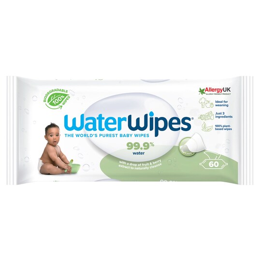Waterwipes Txtrd Biodegradable Baby Wipes 60 Pack