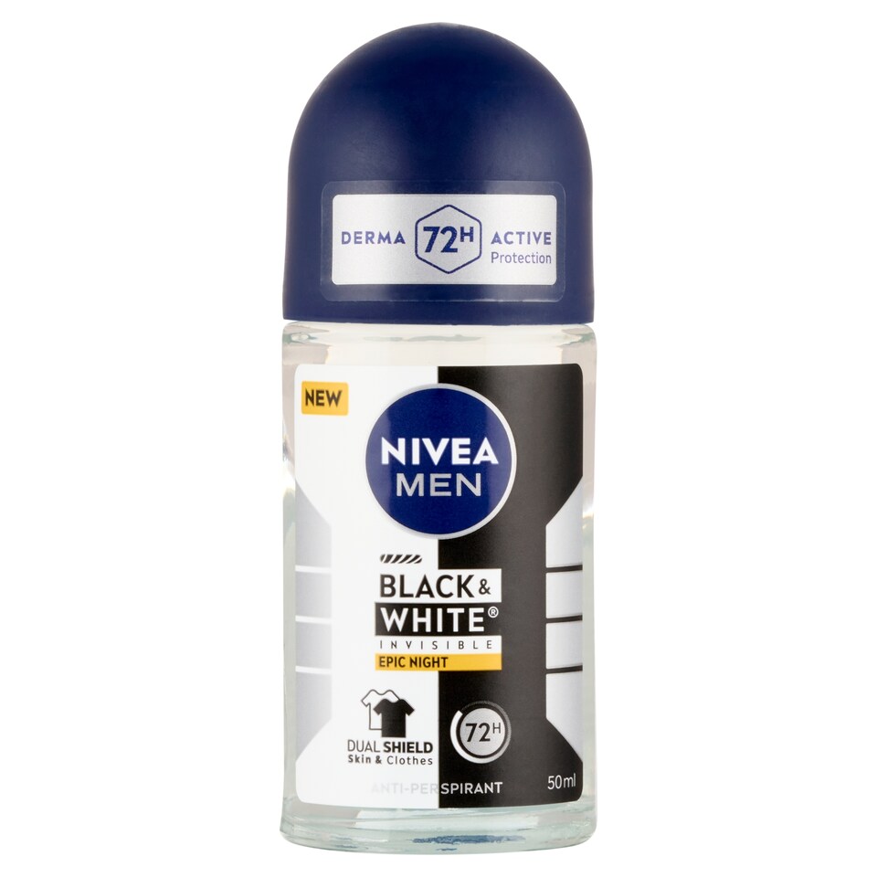 image 1 of NIVEA MEN Black & White Invisible Epic Night Anti-Perspirant 50 ml