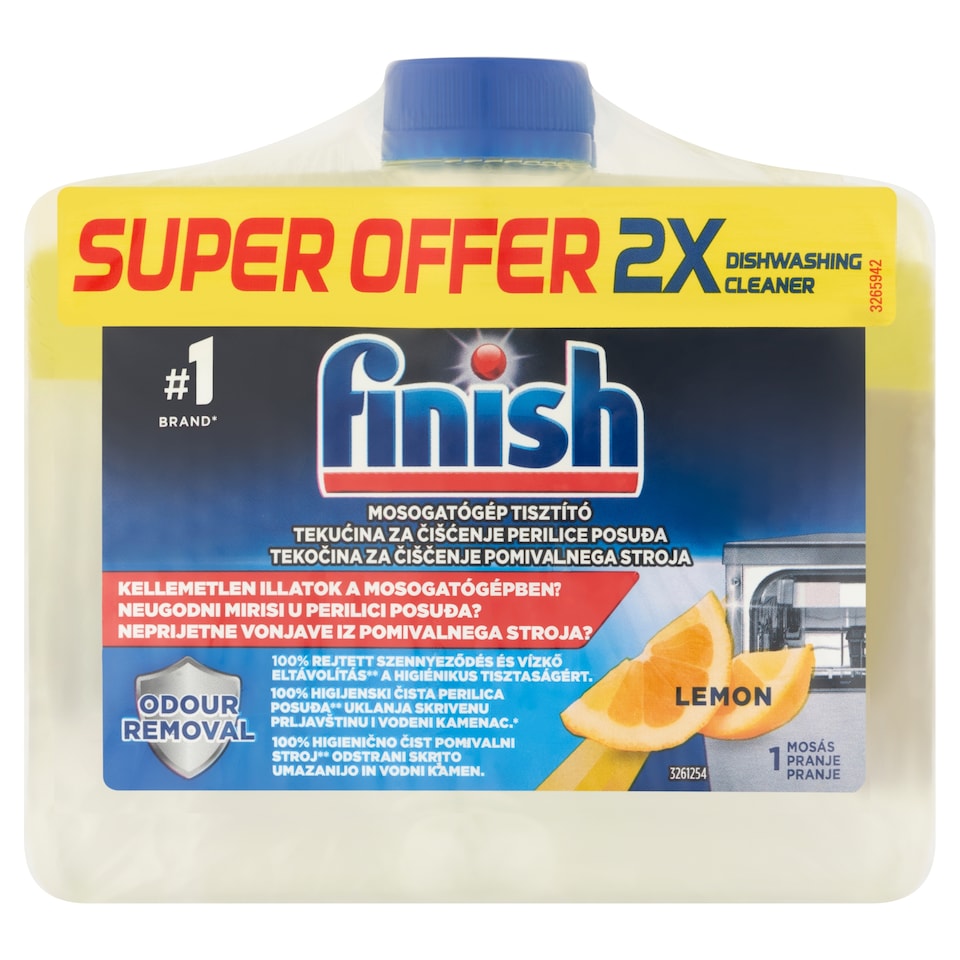 image 1 of Finish Dishwasher Cleaner with Lemon Scent 1 Wash 250 ml