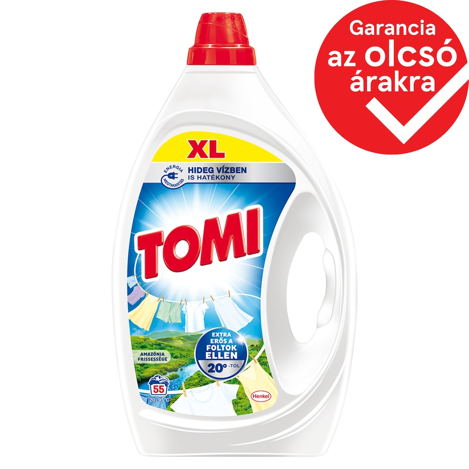Tomi Amazónia Frissesége Liquid Detergent for White and Colored Clothes 55 Washes 2,475 l