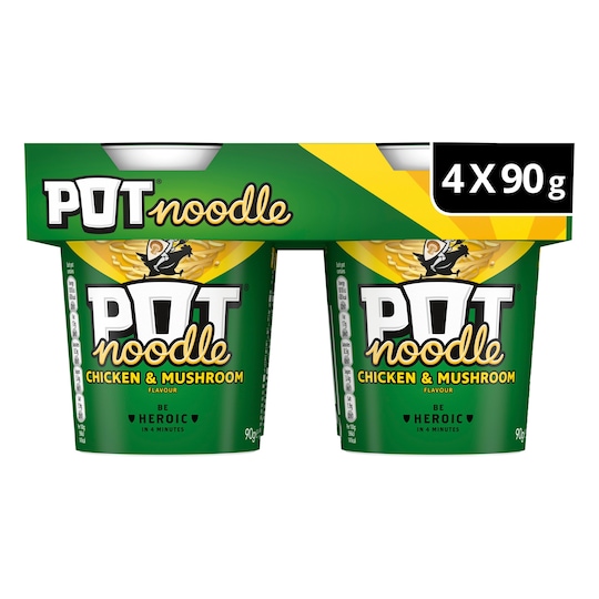 image 1 of Pot Noodle Chicken & Mushroom 4 X 90G