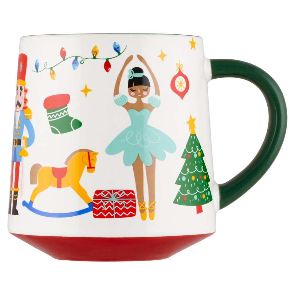 F&F Home Green Nutcracker Christmas Mug 