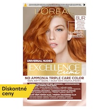 L'Oréal Paris Excellence Nudes Copper 8 UR Univerzálna svetlá medená, 72 ml + 48 ml + 12 ml + 60 ml
