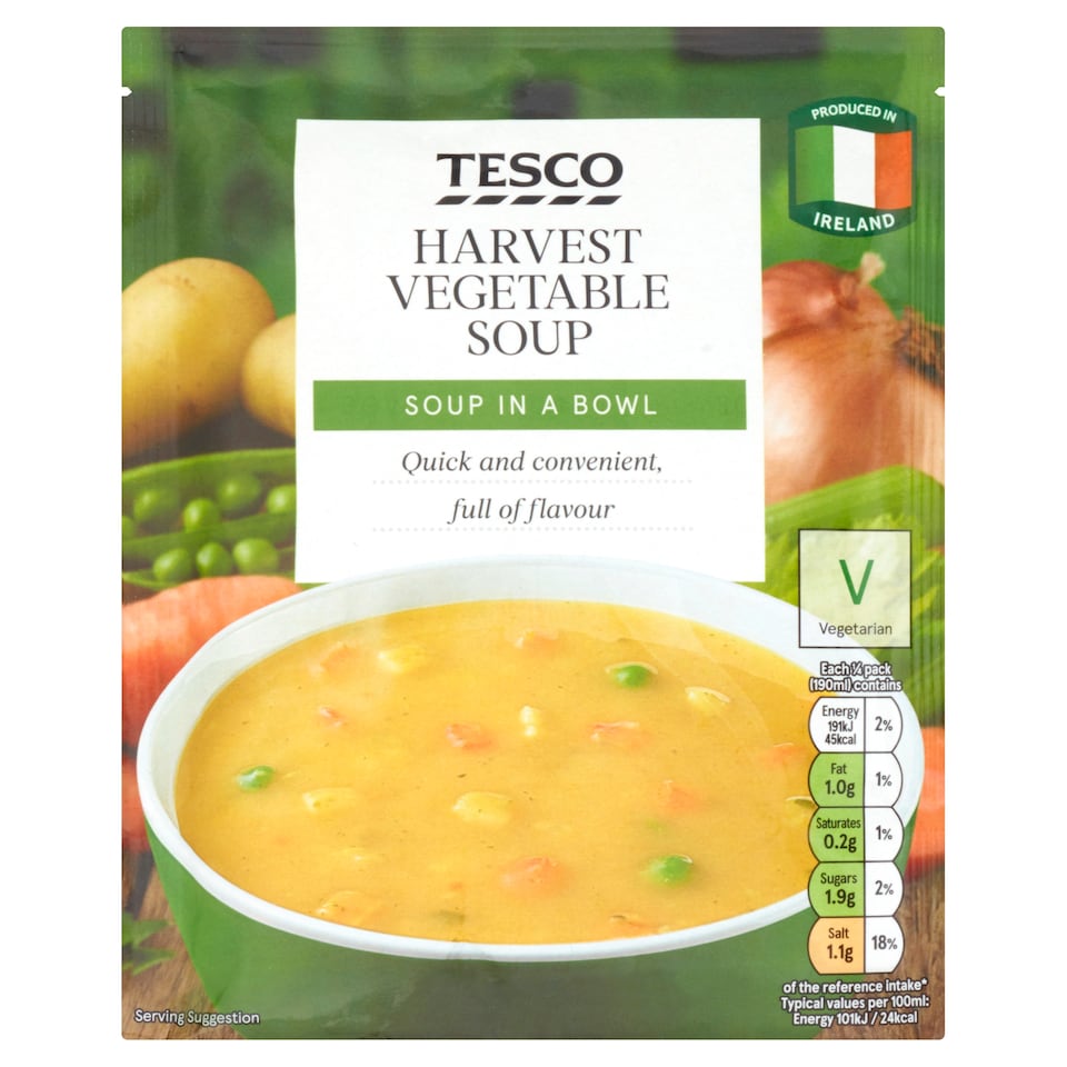 Tesco Harvest Vegetable Soup 60G