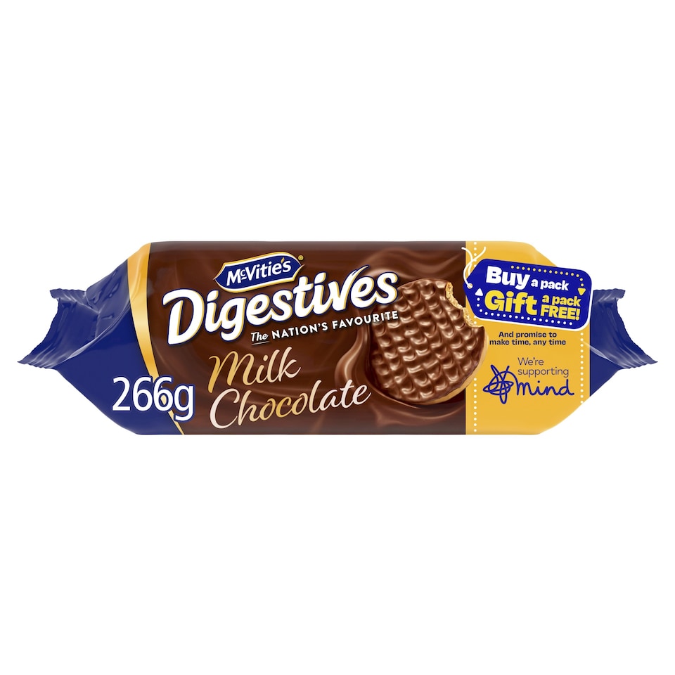 McVitie's Digestives Milk Chocolate Biscuits 266g