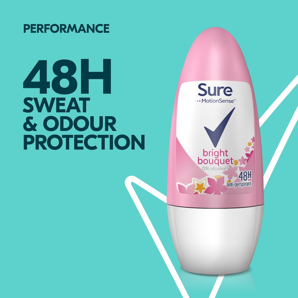 image 1 of Sure Bright Bouquet Roll-On Antiperspirant Deodorant 50ml