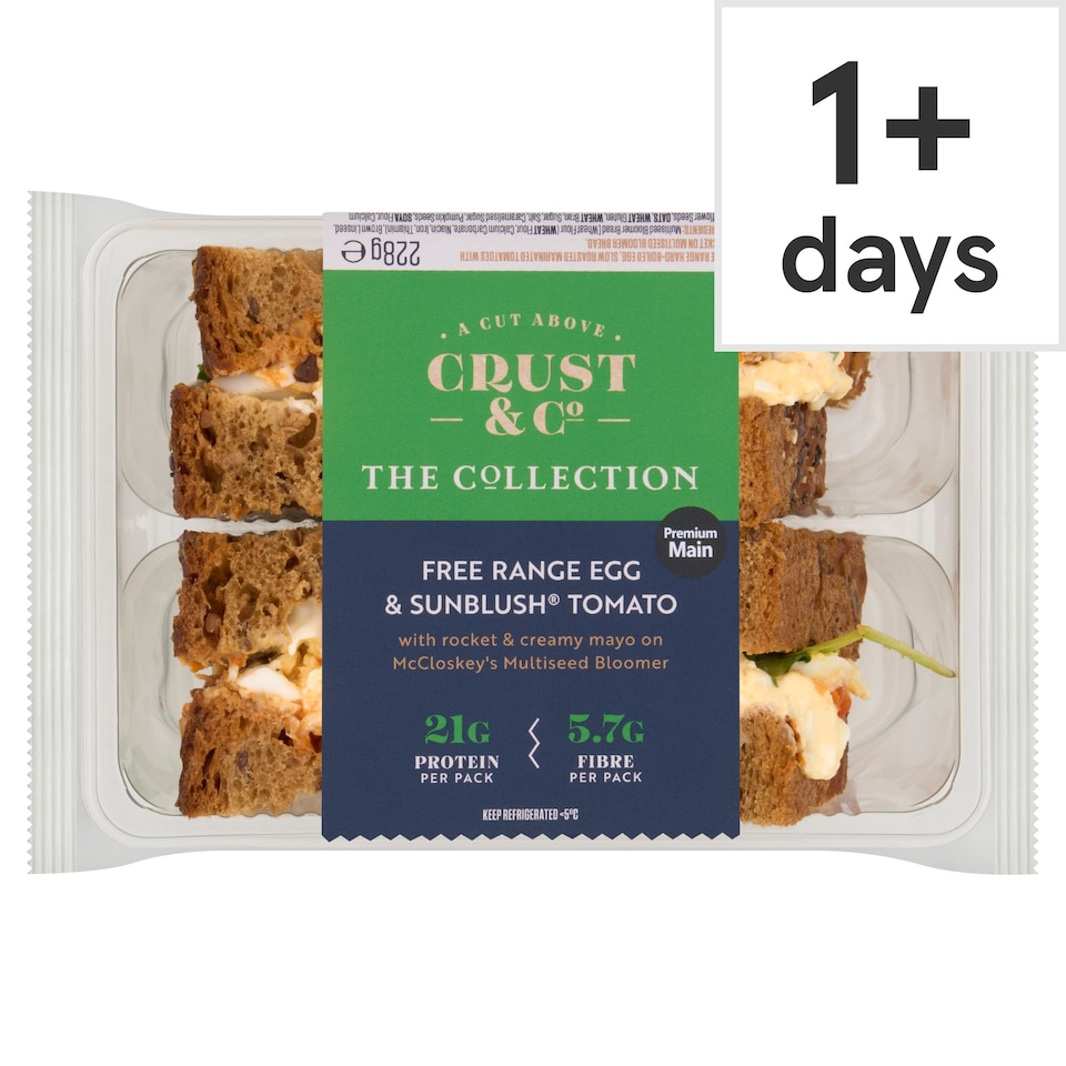 Crust & Co Free Range Egg & Sunblush Tomato Oatmeal Loaf 228g