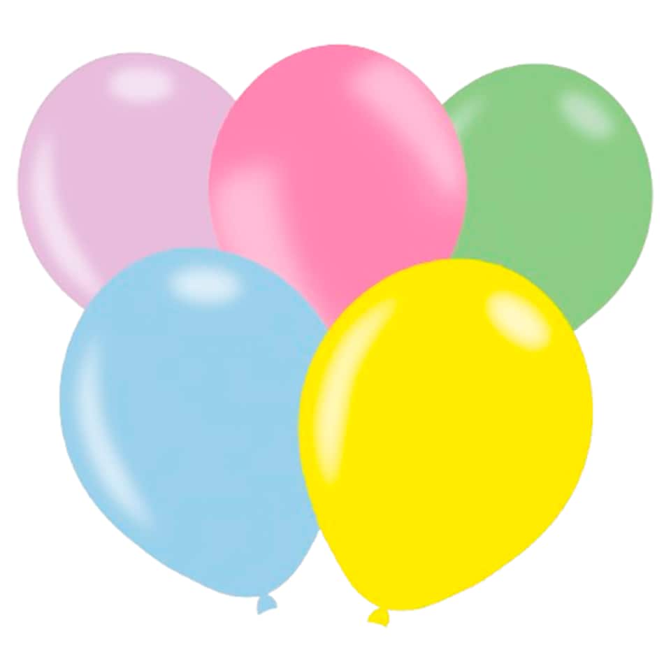 Tesco Assorted Balloons Pearl 25 Pack