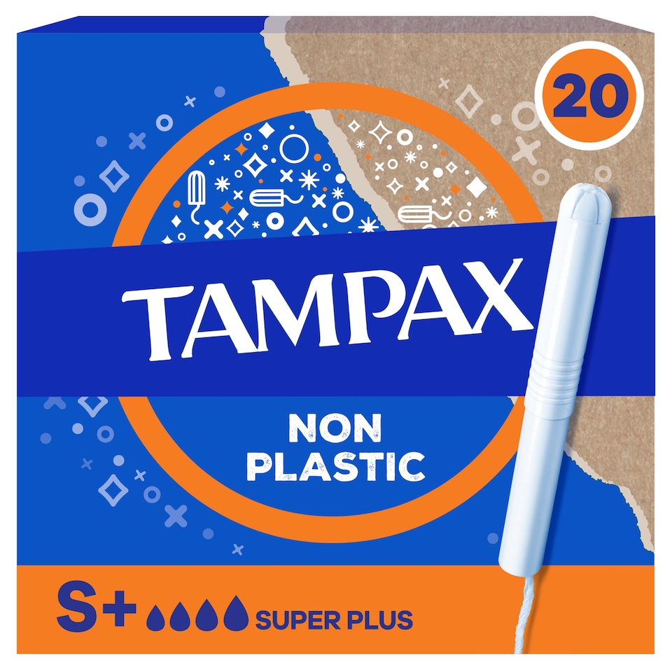 image 1 of Tampax Super Plus Tampons With Applicator 20 Pack
