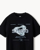 image 3 of F&F Boys Pure Cotton Slogan T-Shirt in Black