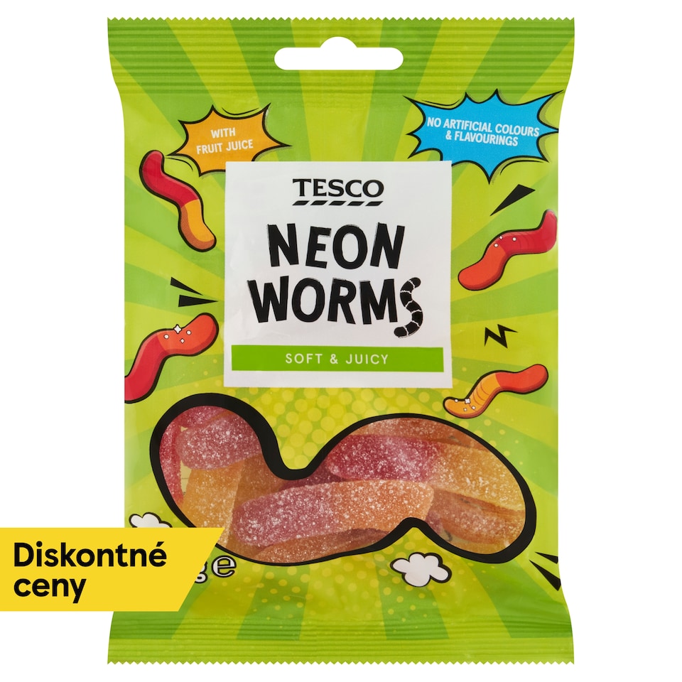 Tesco Želé cukríky s ovocnými príchuťami 100 g