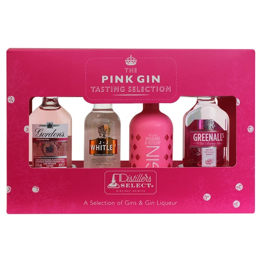 Pink Gin Selection Gift Set 4X5cl Tesco Groceries