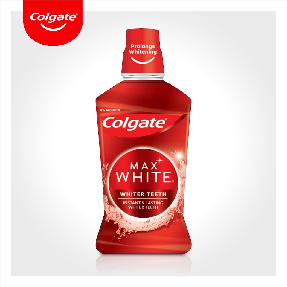 image 1 of Colgate Max White White+Protect Mouthwash {size}