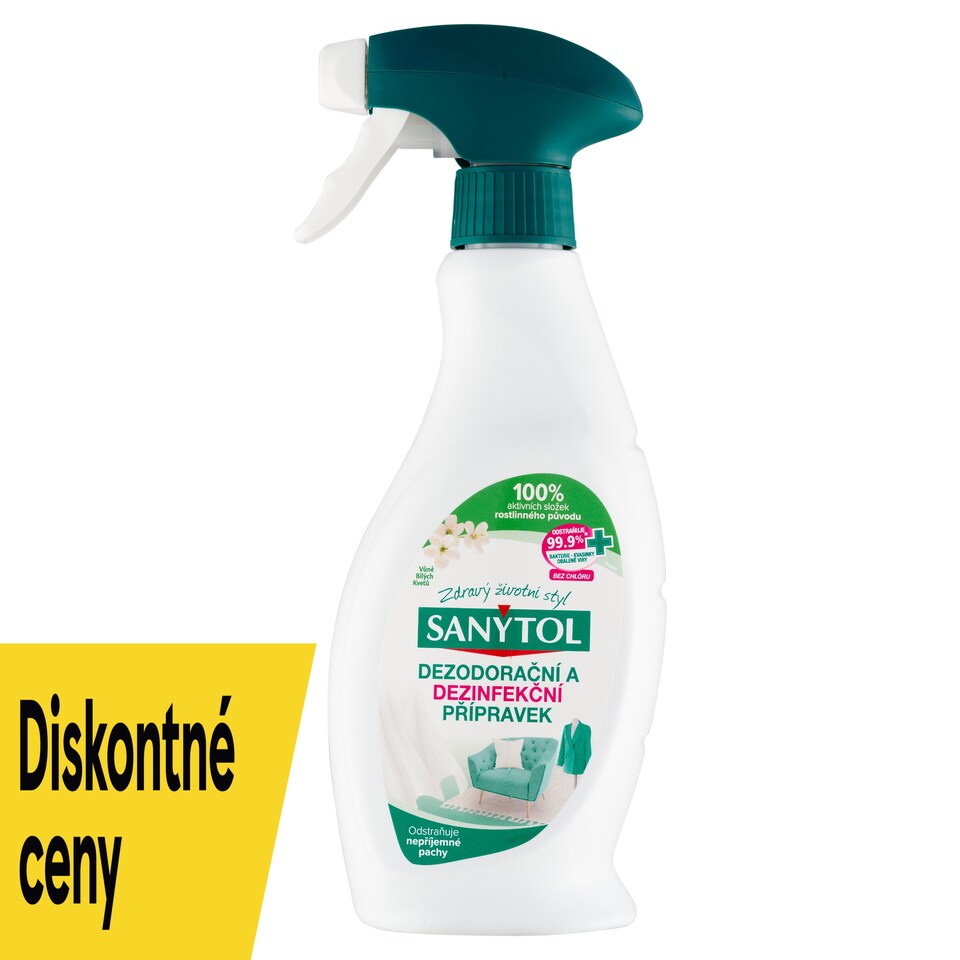 image 1 of Sanytol Deodorant and Disinfectant Protect with White Flowers Scent 500 ml