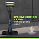 image 2 of Gillette Labs Mens Razor with Magnetic Stand Champion Gold Edition