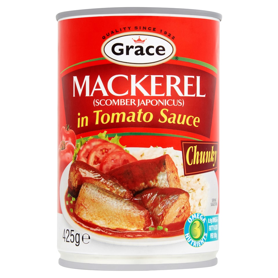 Grace Mackerel In Tomato Sauce 425G
