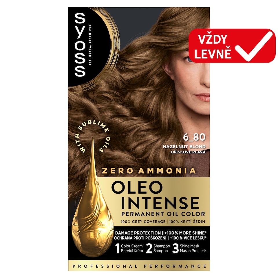 Syoss Oleo Intense Hair Color Hazelnut Blond 6_80