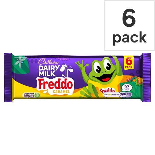 Cadbury Dairy Milk Freddo Caramel 6 Pack 117G Tesco Groceries