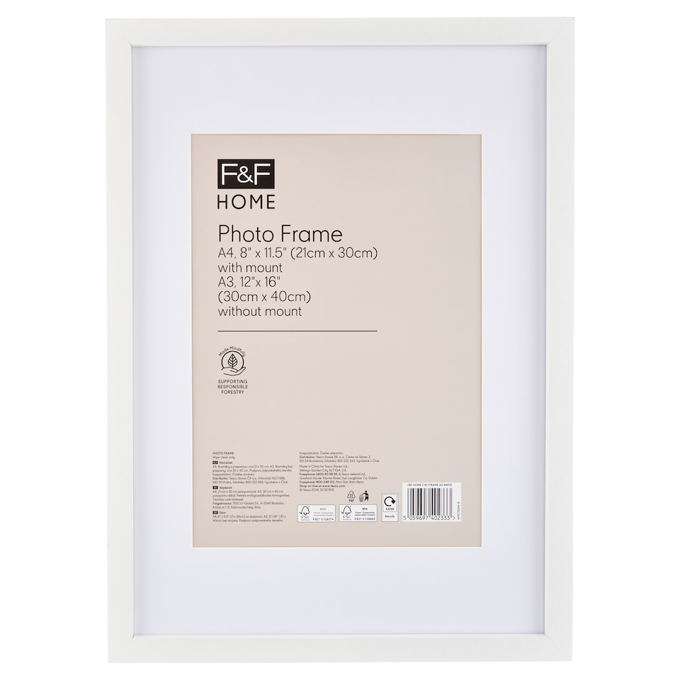 F&F Home White 2 v 1 rámeček