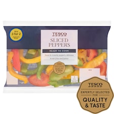 Tesco Sliced Peppers 150G