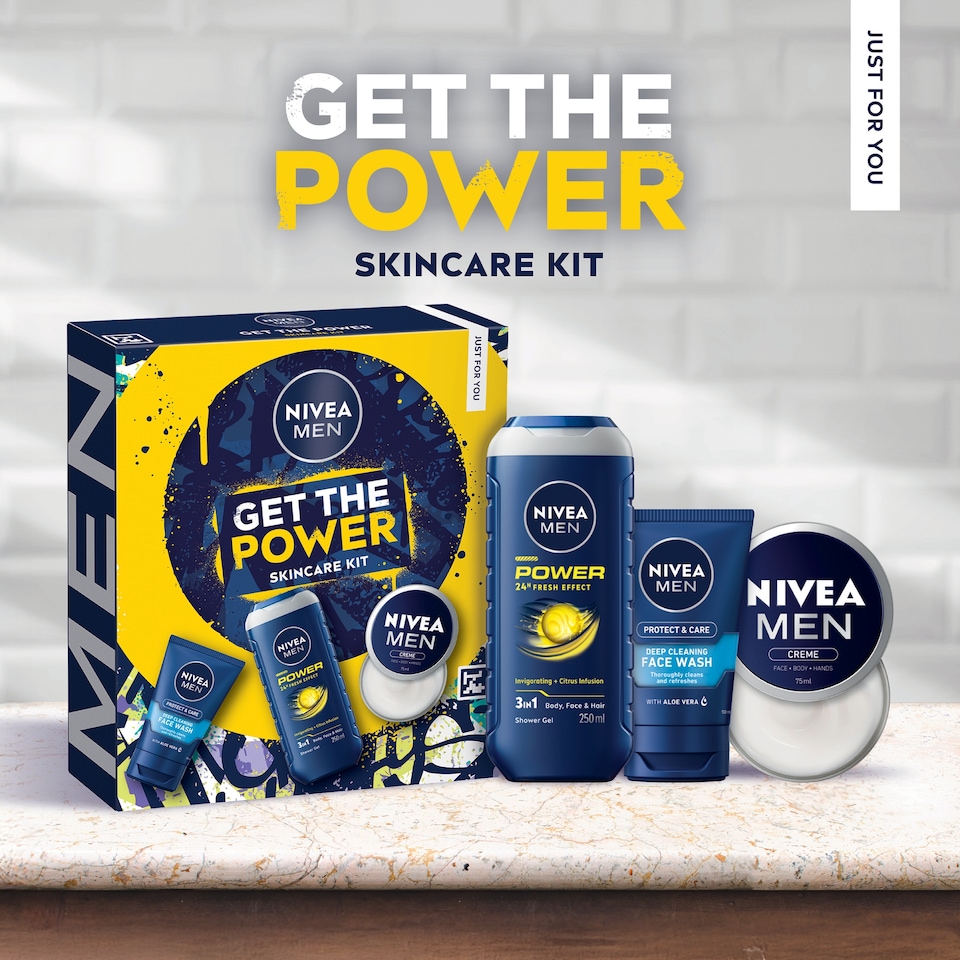 image 1 of NIVEA MEN Get The Power Skincare Gift Set