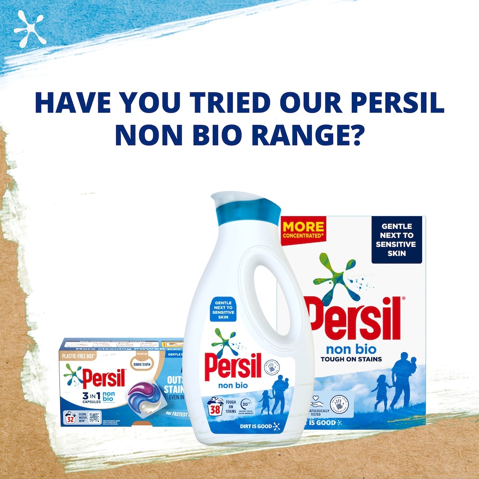 image 1 of Persil Non Bio 3 in 1 Sensitive Washing Capsules Laundry Detergent 26 Washes 548.6g