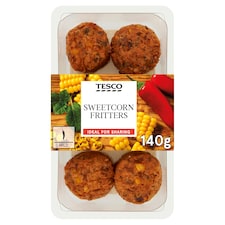 Tesco Sweetcorn Fritters 140G