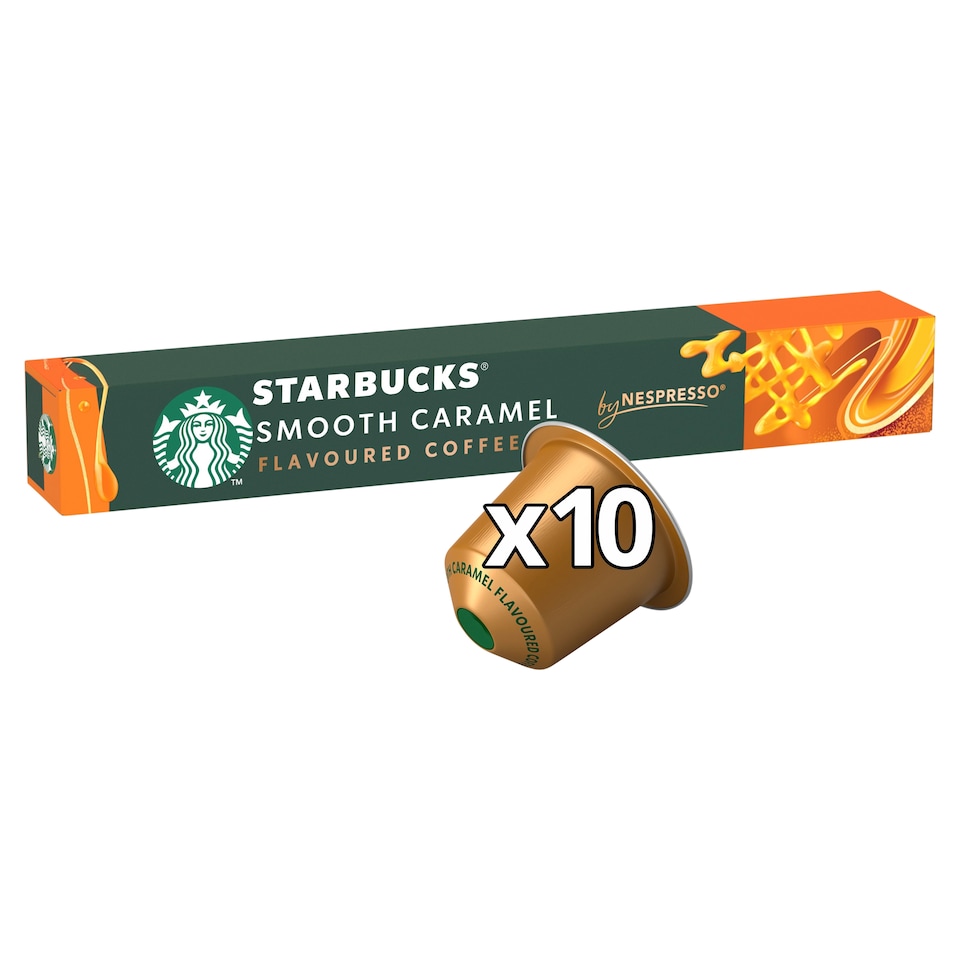 image 1 of Starbucks Smooth Caramel Flavoured Coffee Pods x10 51g