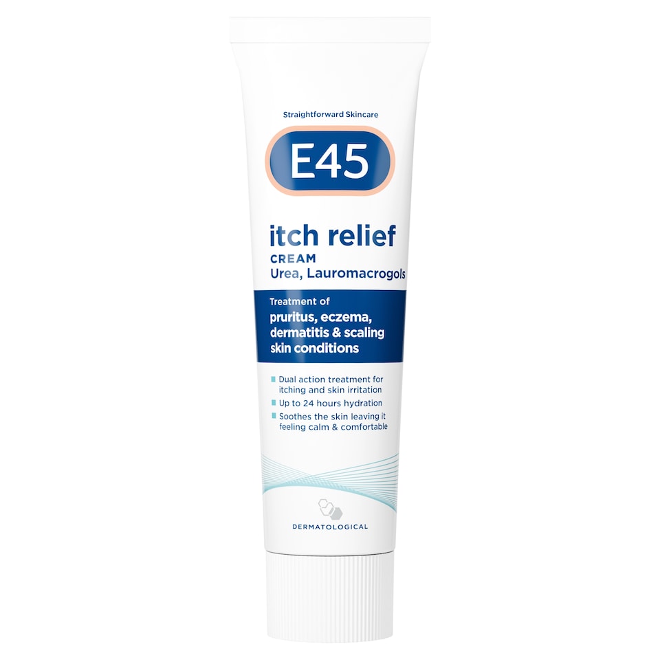 image 1 of E45 Itch Relief Body Cream for Itchy & Irritated Skin 50g
