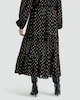 image 3 of F&F Tiered Metallic Polka Dot Co-ord Midi Skirt in Black