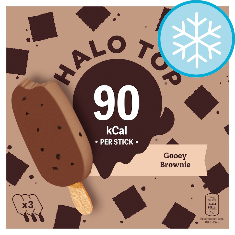 Halo Top Gooey Brownie Stick 3X100ml