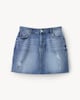 image 1 of F&F Pure Cotton Denim Mini Skirt in Navy